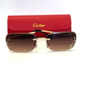 New Big C Brown Frame Glasses-In Box